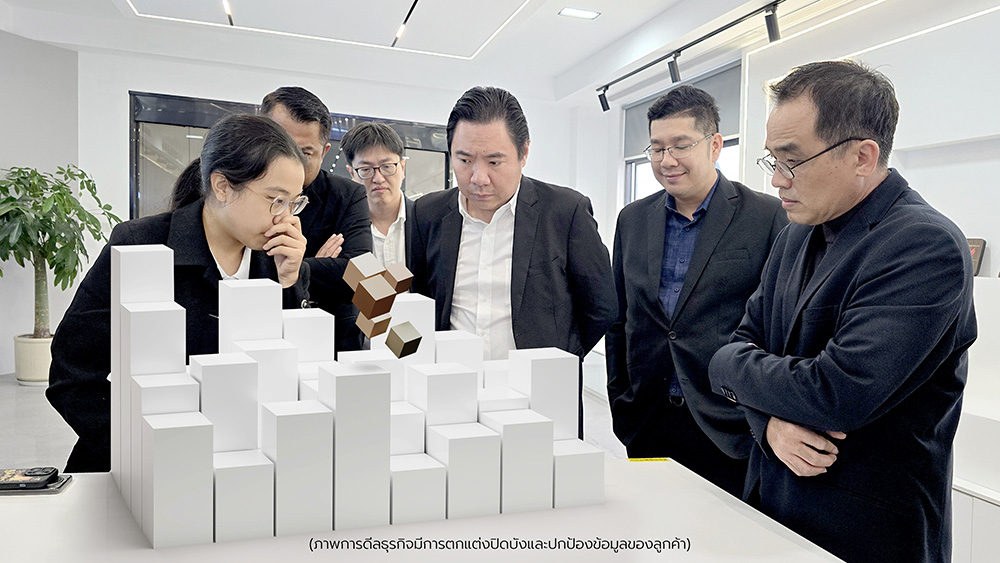 คณะผู้บริหารจาก CPF พิจารณาตัวอย่างสินค้าและเทคโนโลยีใหม่ ๆ จากโรงงานจีน ระหว่างกระบวนการประเมินศักยภาพและความน่าเชื่อถือของผู้ผลิต ดูแลโดย BUBULAALAA